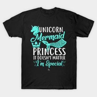 Unicorn mermaid princess gift T-Shirt